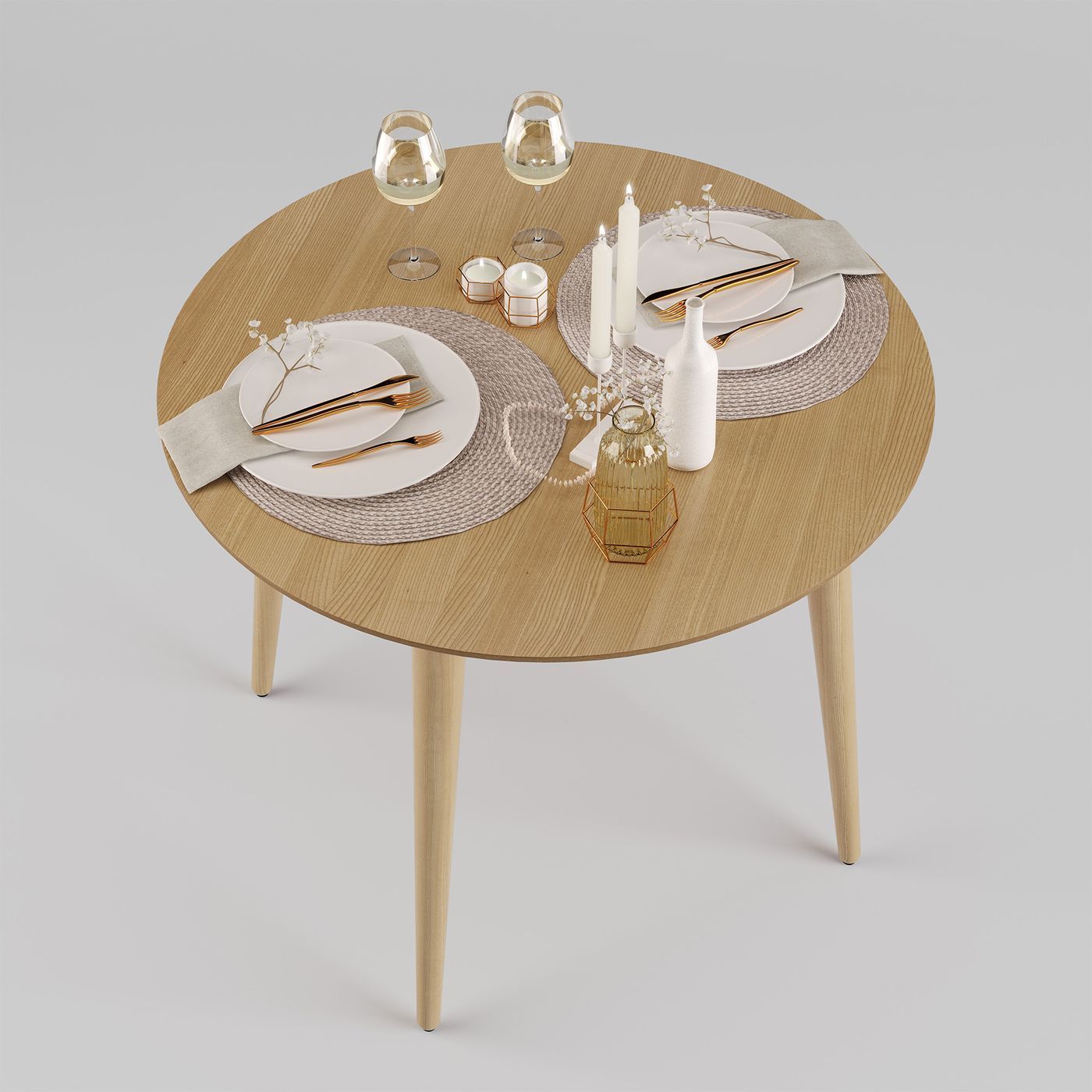 Table Dan d-90 natural ash