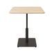Стіл Ibiza Soft light 70x70 чорний метал / дуб ДСП (текстура)