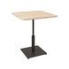 Стіл Ibiza Soft light 70x70 чорний метал / дуб ДСП (текстура)