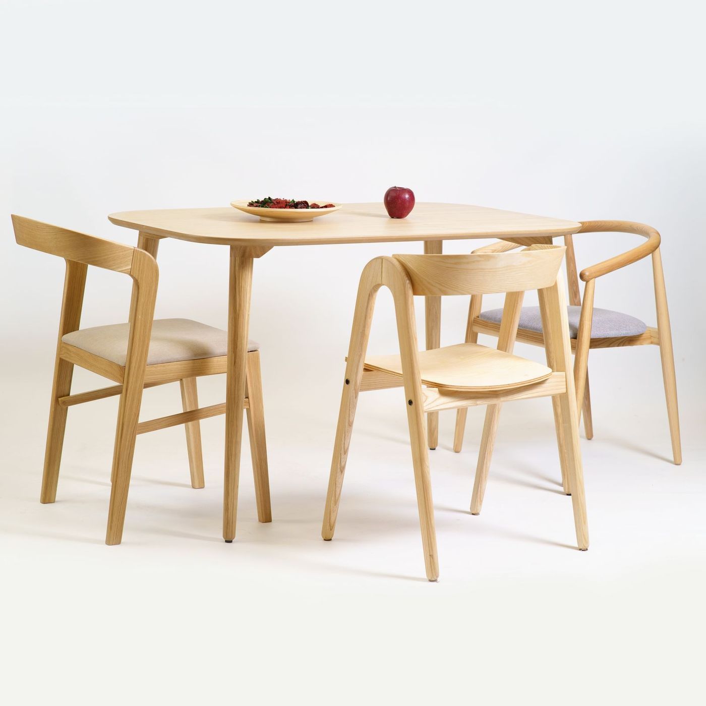 Table Dan 120 x 80 natural ash