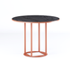 Table Avangard R d-90 orange Ral 8023 / CLEAF Millenium U129 Elite mother of pearl black