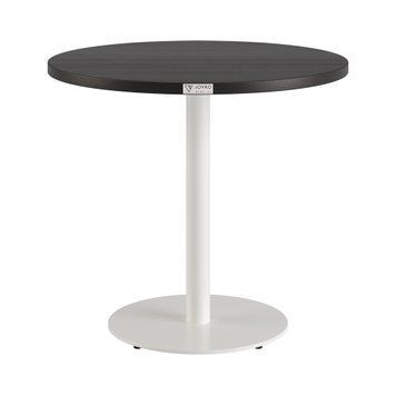 Table Soul light h-45 white metal / black chipboard (texture)