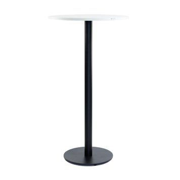 Table Soul light bar d-60 black metal / white chipboard (texture)