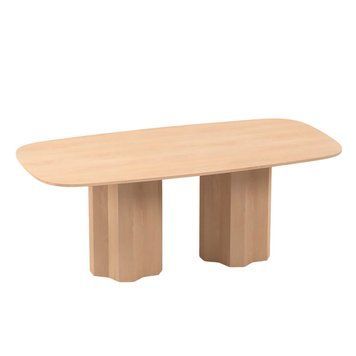 Обеденный стол TRAPEZA OVAL 200 дуб
