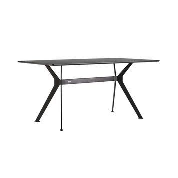 Stealth table 160 x 90 black legs / black oak