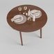Floki table d-120 dark walnut
