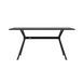 Stealth table 160 x 90 black legs / black oak