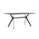 Stealth table 160 x 90 black legs / black oak
