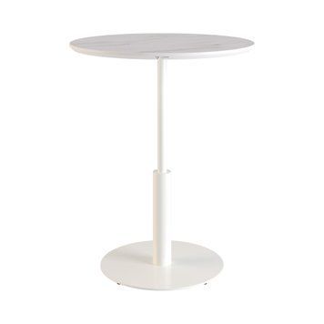 Ibiza round HPL d-60 Arpa 3346 Ker white / white base