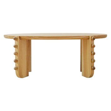 Nightstand made of wood OKRUGLYI ash
