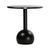 Coffee table Bolla black RAL 9005 MDF + veneer