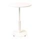 Стіл Ibiza R light d-60 білий метал / білий ДСП (текстура)