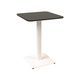 Table Tetra light soft 60 x 60 white metal / black chipboard (texture)
