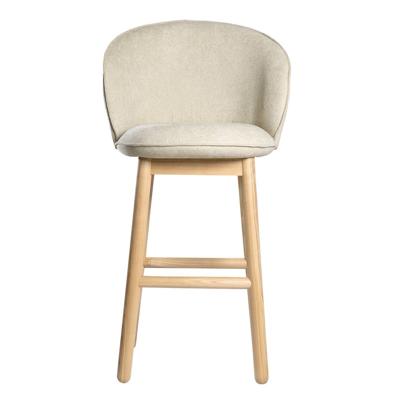 Stitch semi-bar stool, natural ash / Magenta 13