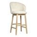 Stitch semi-bar stool, natural ash / Magenta 13