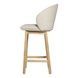 Stitch semi-bar stool, natural ash / Magenta 13