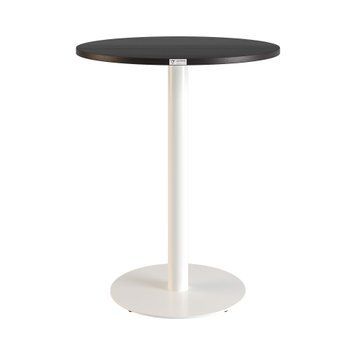 Table Soul light d-60 white metal / black chipboard (texture)