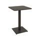 Table Tetra light soft 60 x 60 black metal / black chipboard (texture)