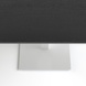 Стол Tetra light 60 х 60 белый металл / чёрное ДСП (текстура)