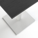 Стіл Tetra light 60 х 60 білий метал / чорне ДСП (текстура)