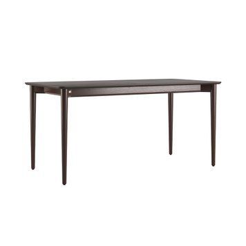 Silva extendable dining table 160+40 x 80 dark walnut