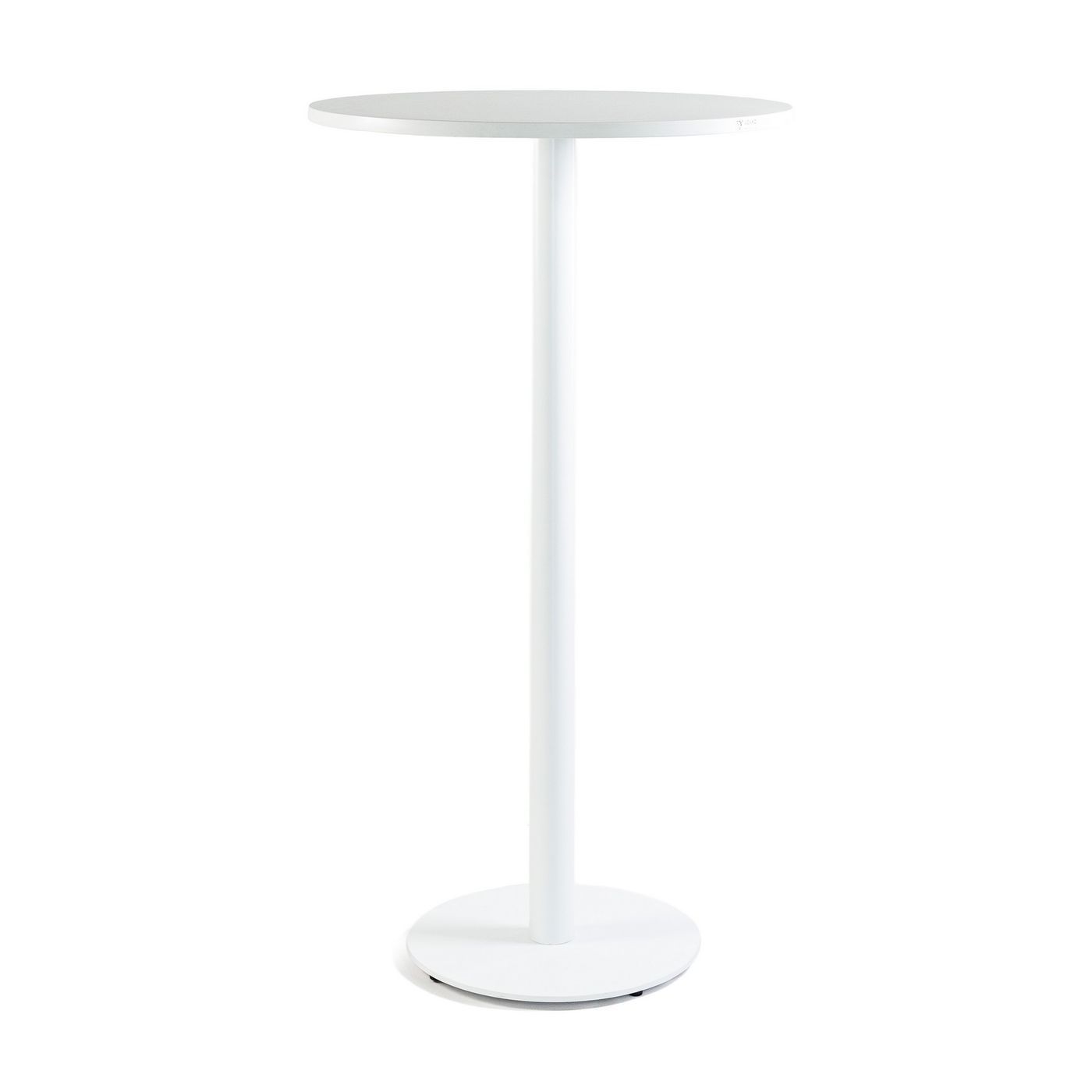 Стол Soul light bar d-60 белый металл / белый ДСП (текстура)