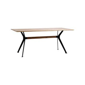 Stealth table 180 x 90 black legs / natural oak