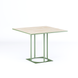Стіл Avangard SQ 90 зелений Ral 6013 / CLEAF Millennium S083 Пудра