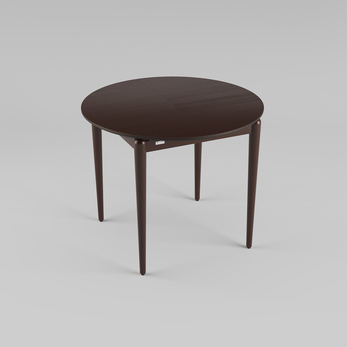 Eclipse extendable dining table d-100+40 dark walnut