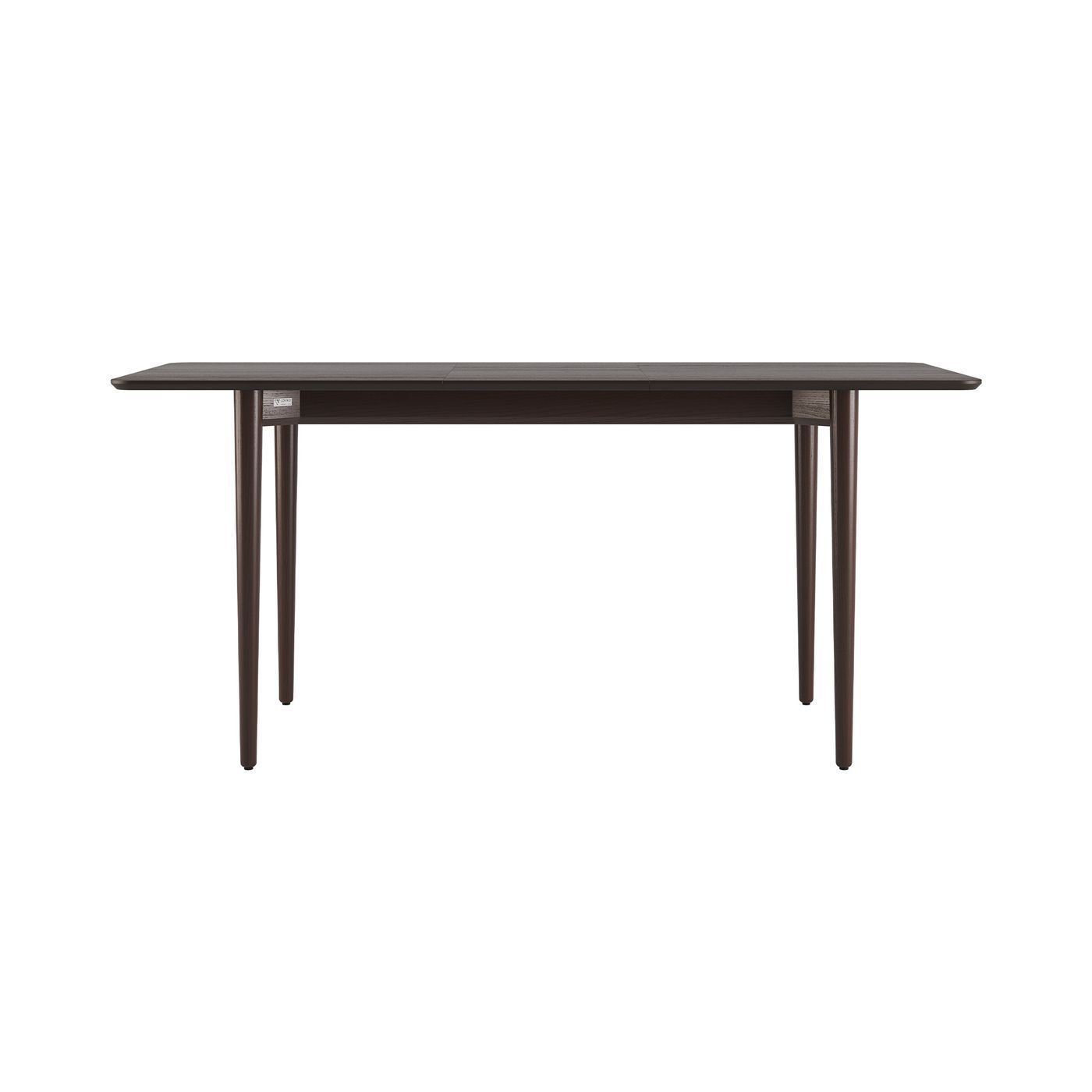 Silva extendable dining table 130+40 x 80 dark walnut