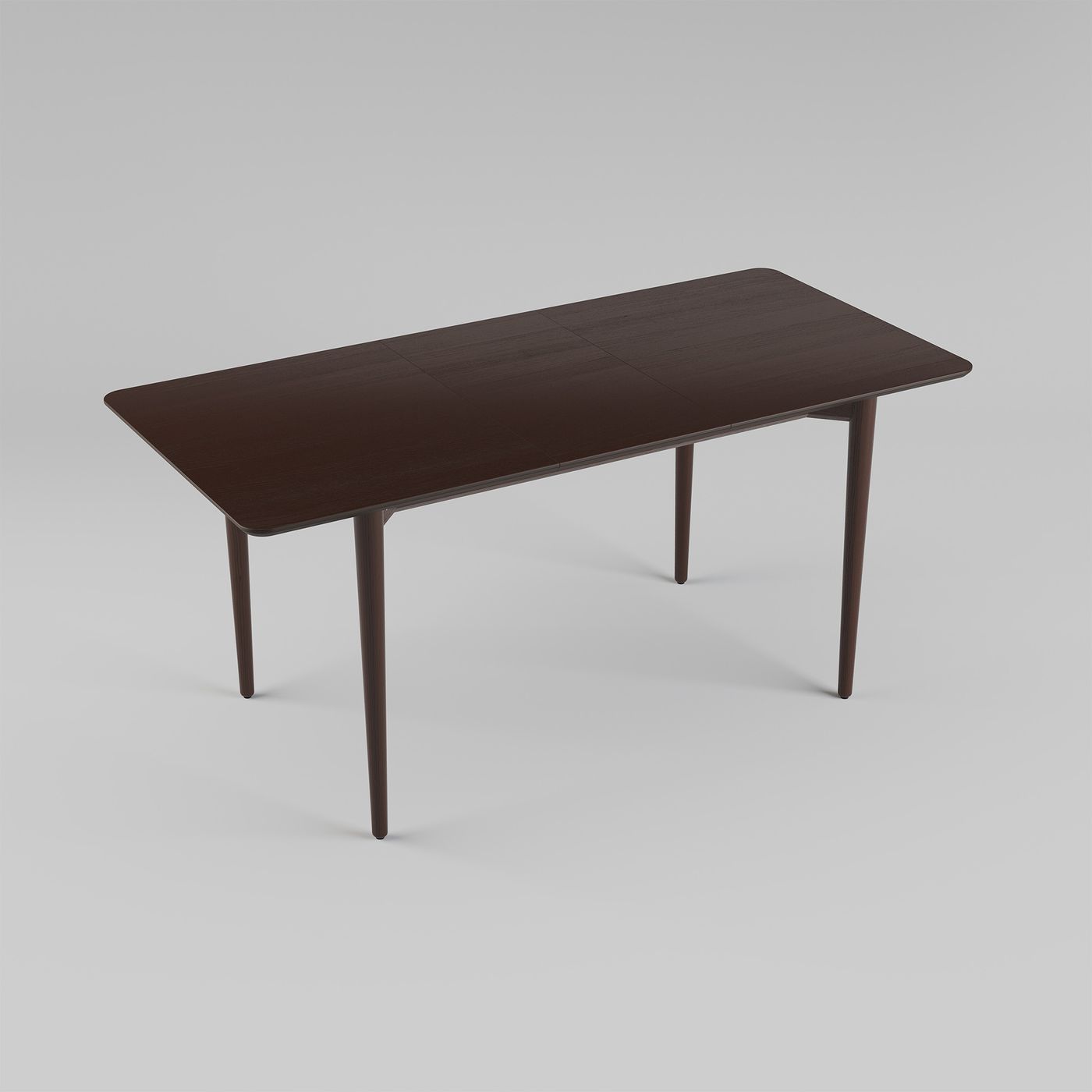 Silva extendable dining table 130+40 x 80 dark walnut