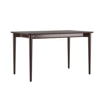 Silva extendable dining table 130+40 x 80 dark walnut