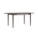 Silva extendable dining table 130+40 x 80 dark walnut