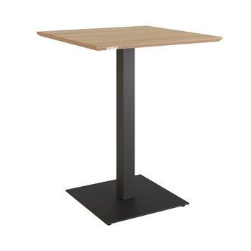 Table Tetra 60 x 60 black / oak