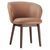 Peach chair dark walnut